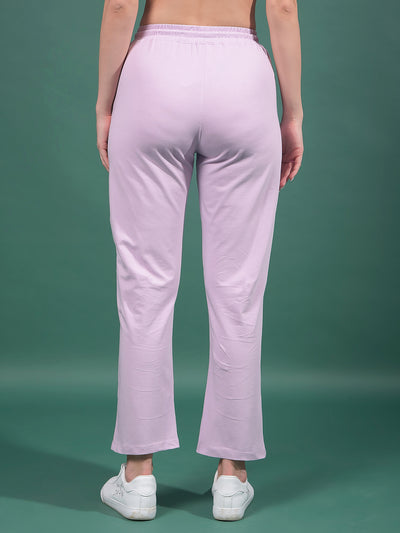 Purple Trackpants-Women Trackpants-Crimsoune Club
