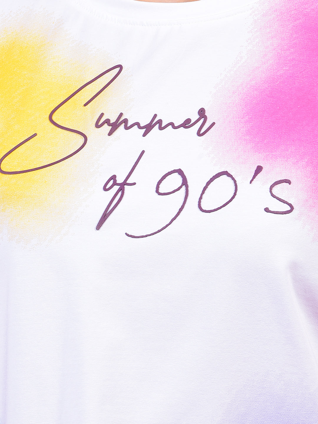 Multi-Color Graphic Print Crop T-Shirt-Women T-Shirts-Crimsoune Club
