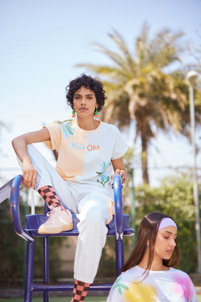 Women's Blue Cargo Joggers-Women Shorts-Crimsoune Club