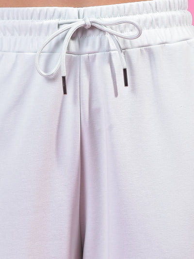 Blue Cargo Joggers-Women Joggers-Crimsoune Club