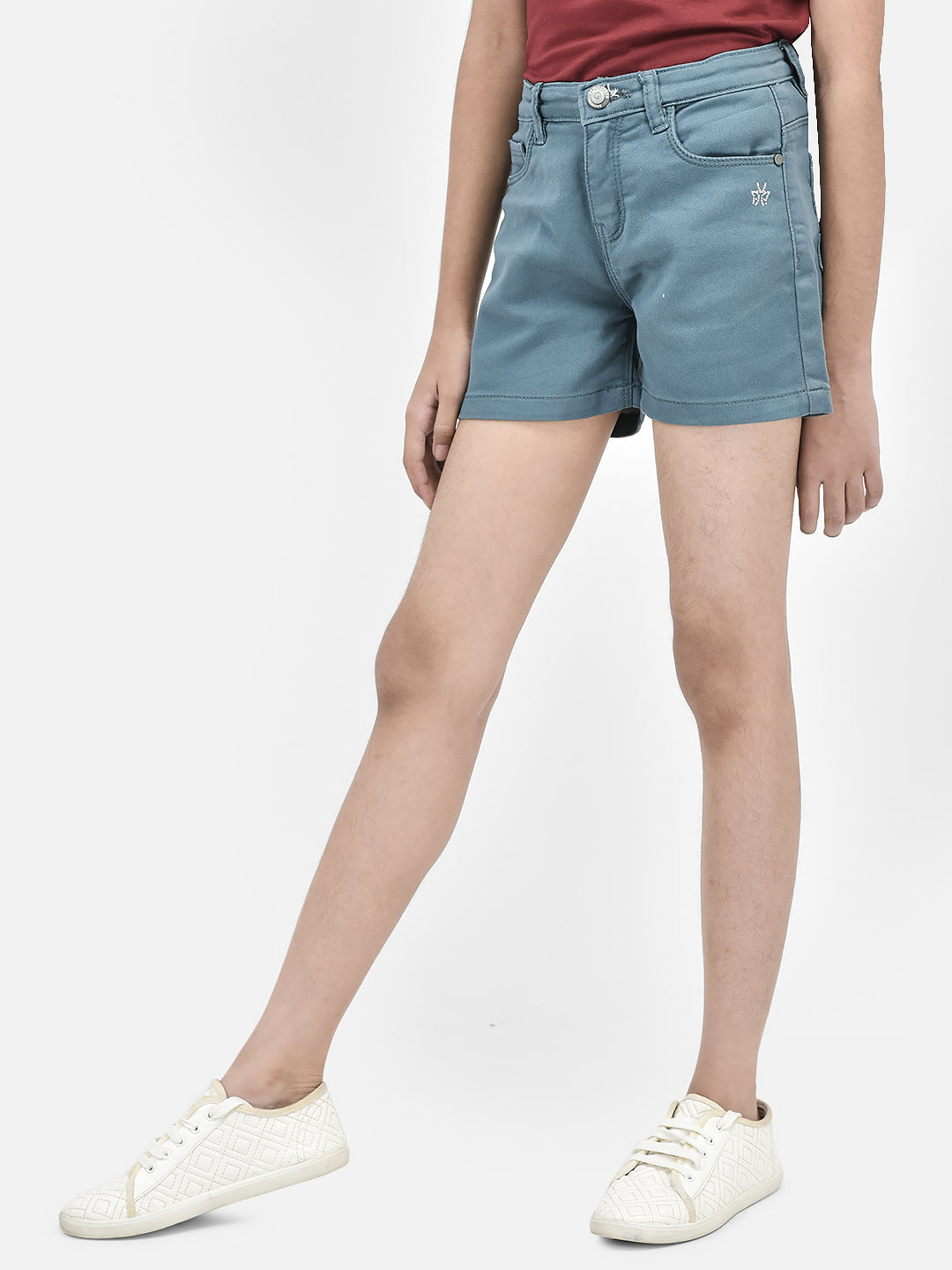 Blue Shorts-Girls Shorts-Crimsoune Club
