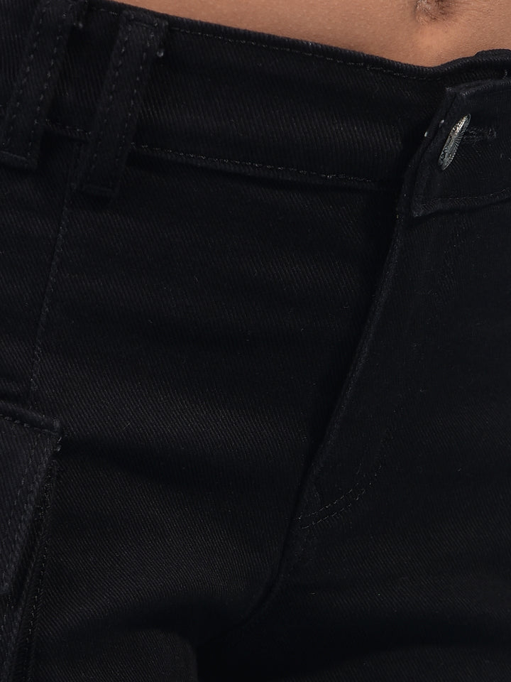 Girl's Black Cargo Shorts-Girls Shorts-Crimsoune Club