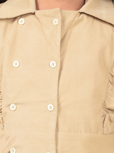 Beige Top-Girls Tops-Crimsoune Club