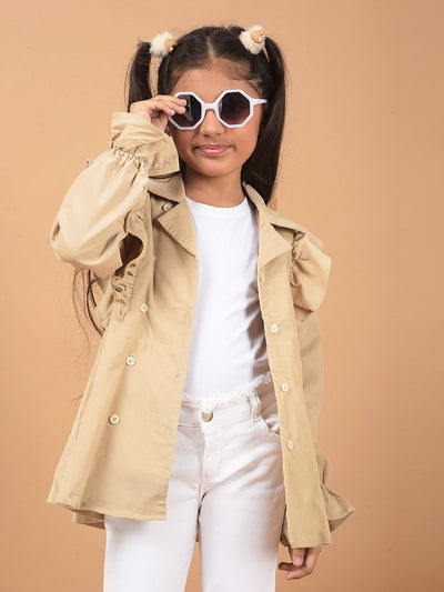 Beige Top-Girls Tops-Crimsoune Club