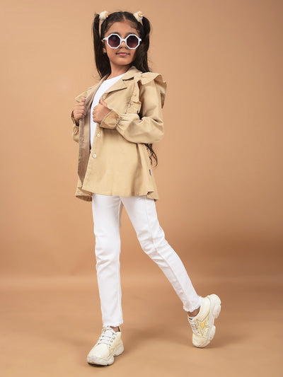 Beige Top-Girls Tops-Crimsoune Club