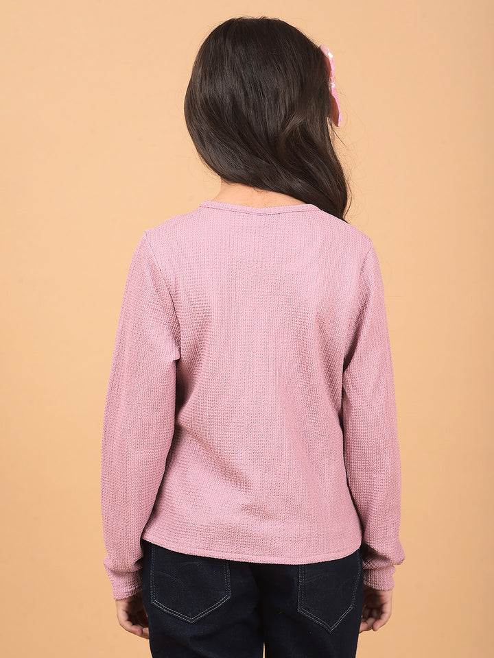 Purple Cut-Out Top-Girls Tops-Crimsoune Club