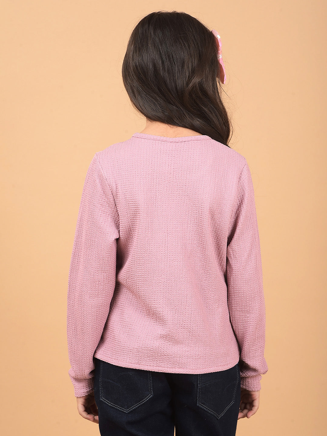 Purple Cut-Out Top-Girls Tops-Crimsoune Club