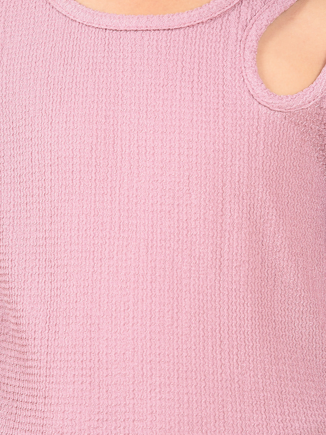 Purple Cut-Out Top-Girls Tops-Crimsoune Club