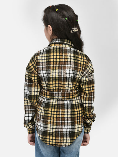 Multicolour Checked Dress-Girls Dress-Crimsoune Club