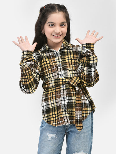 Multicolour Checked Dress-Girls Dress-Crimsoune Club