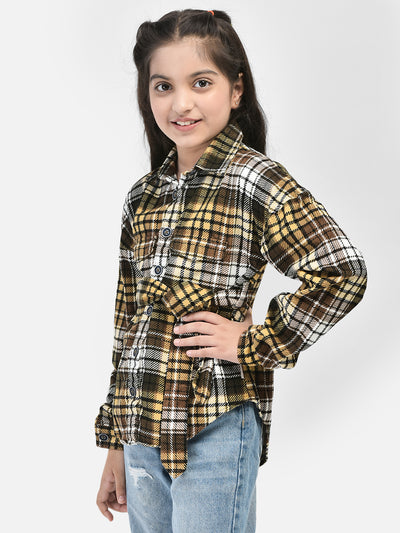 Multicolour Checked Dress-Girls Dress-Crimsoune Club