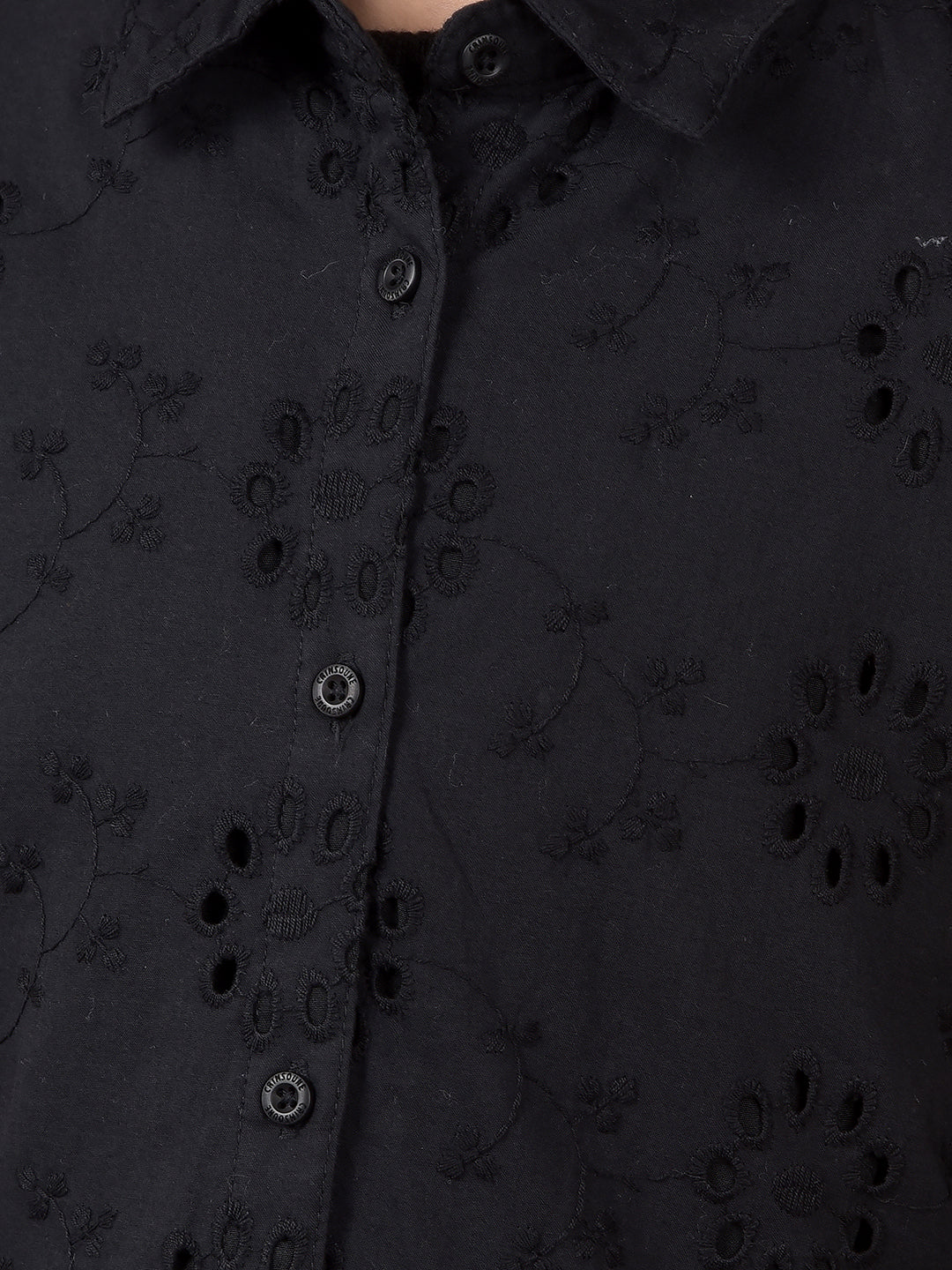 Black Floral Print 100% Cotton Co-Ord Sets-Girls Co-Ord Sets-Crimsoune Club