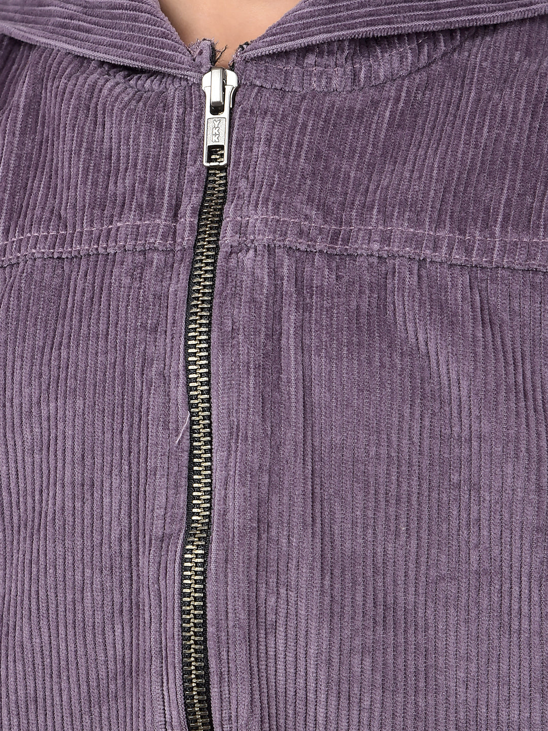 Purple Printed 100% Cotton Corduroy Co-Ord Sets-Girls Co-Ord Sets-Crimsoune Club