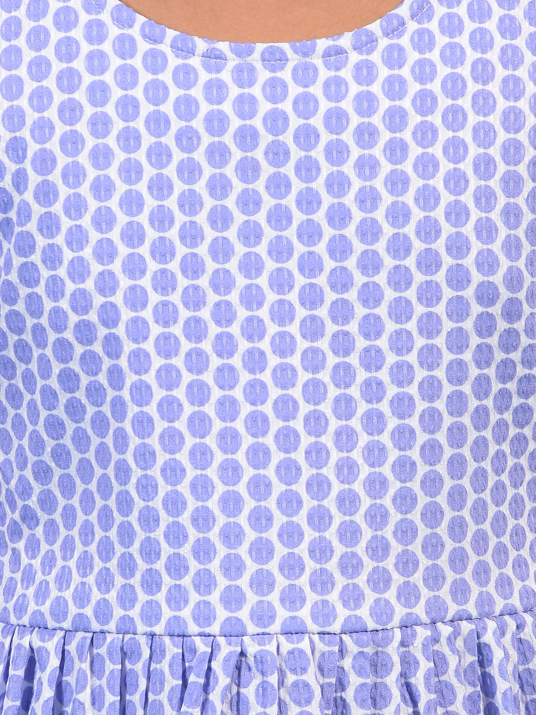 Girl's Purple Printed Sleeveless A-Line Dress-Girls Dress-Crimsoune Club