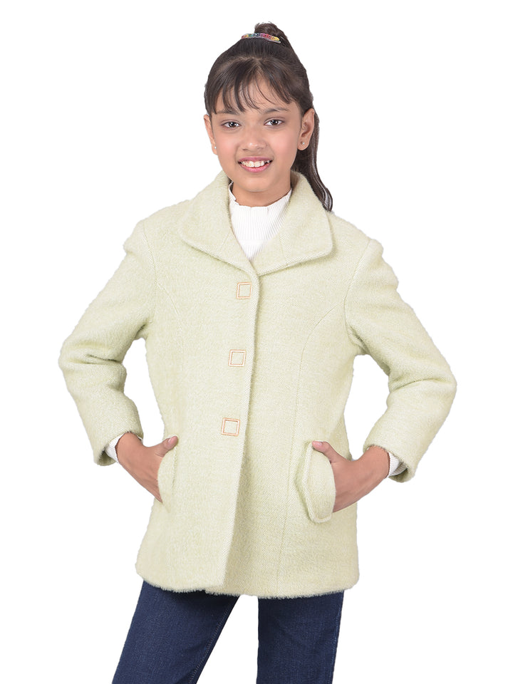 Olive Overcoat-Girls Coats-Crimsoune Club