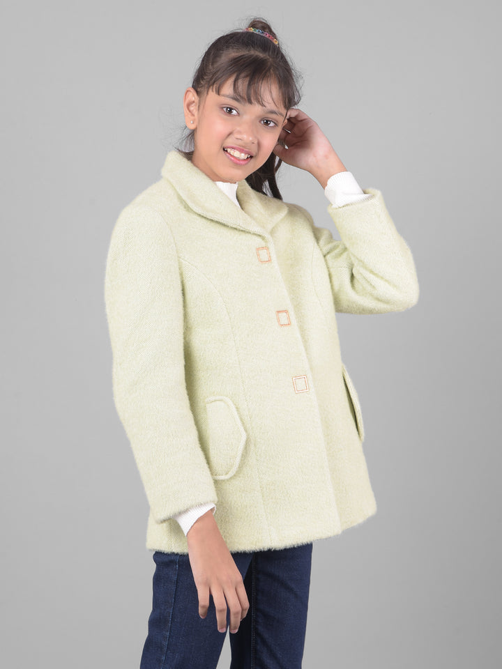 Olive Overcoat-Girls Coats-Crimsoune Club