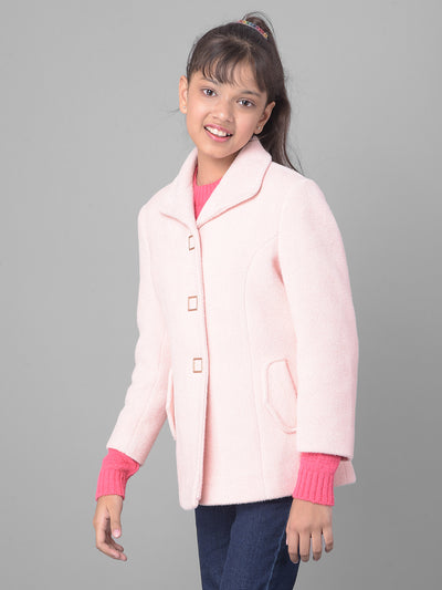 Pink Overcoat-Girls Coats-Crimsoune Club