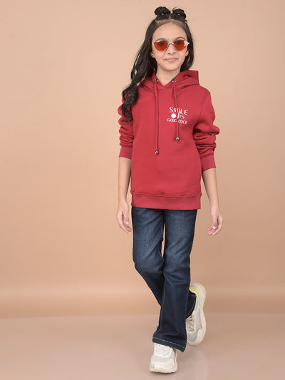 Blue Bootcut Jeans-Girls Jeans-Crimsoune Club