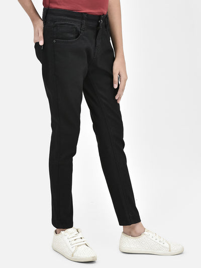 Black Stretchable Jeans-Girls Jeans-Crimsoune Club