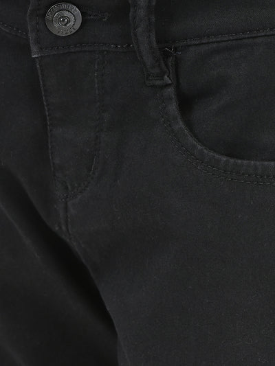 Black Stretchable Jeans-Girls Jeans-Crimsoune Club