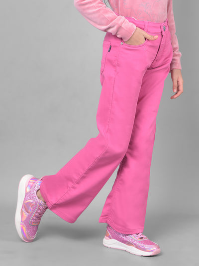 Pink Jeans-Girls Jeans-Crimsoune Club