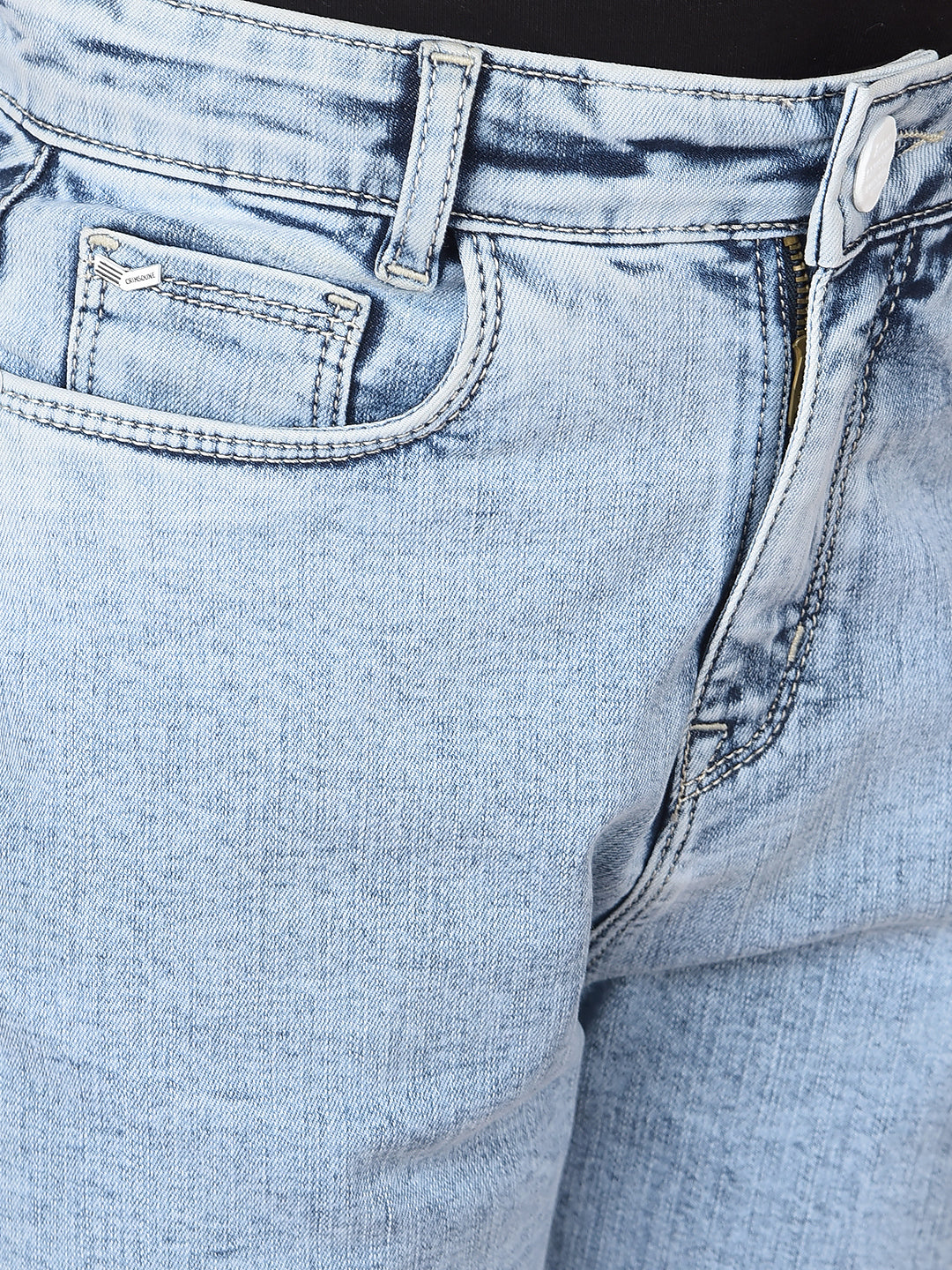 Navy Blue Mom-Fit Jeans-Girls Jeans-Crimsoune Club