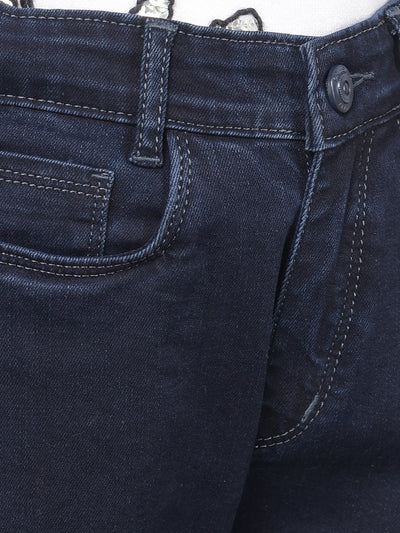 Dark Blue Jeans-Girls Jeans-Crimsoune Club