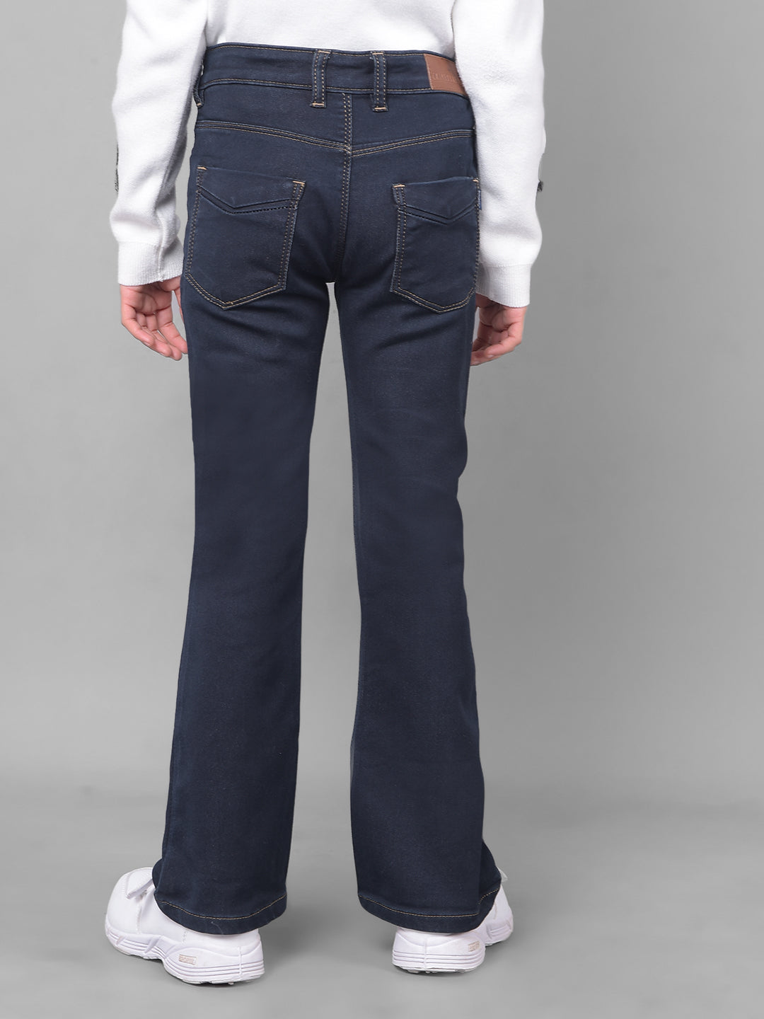 Navy Blue Jeans-Girls Jeans-Crimsoune Club