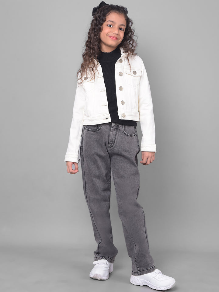 Grey Jeans-Girls Jeans-Crimsoune Club