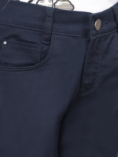 Navy Blue Jeans-Girls Jeans-Crimsoune Club