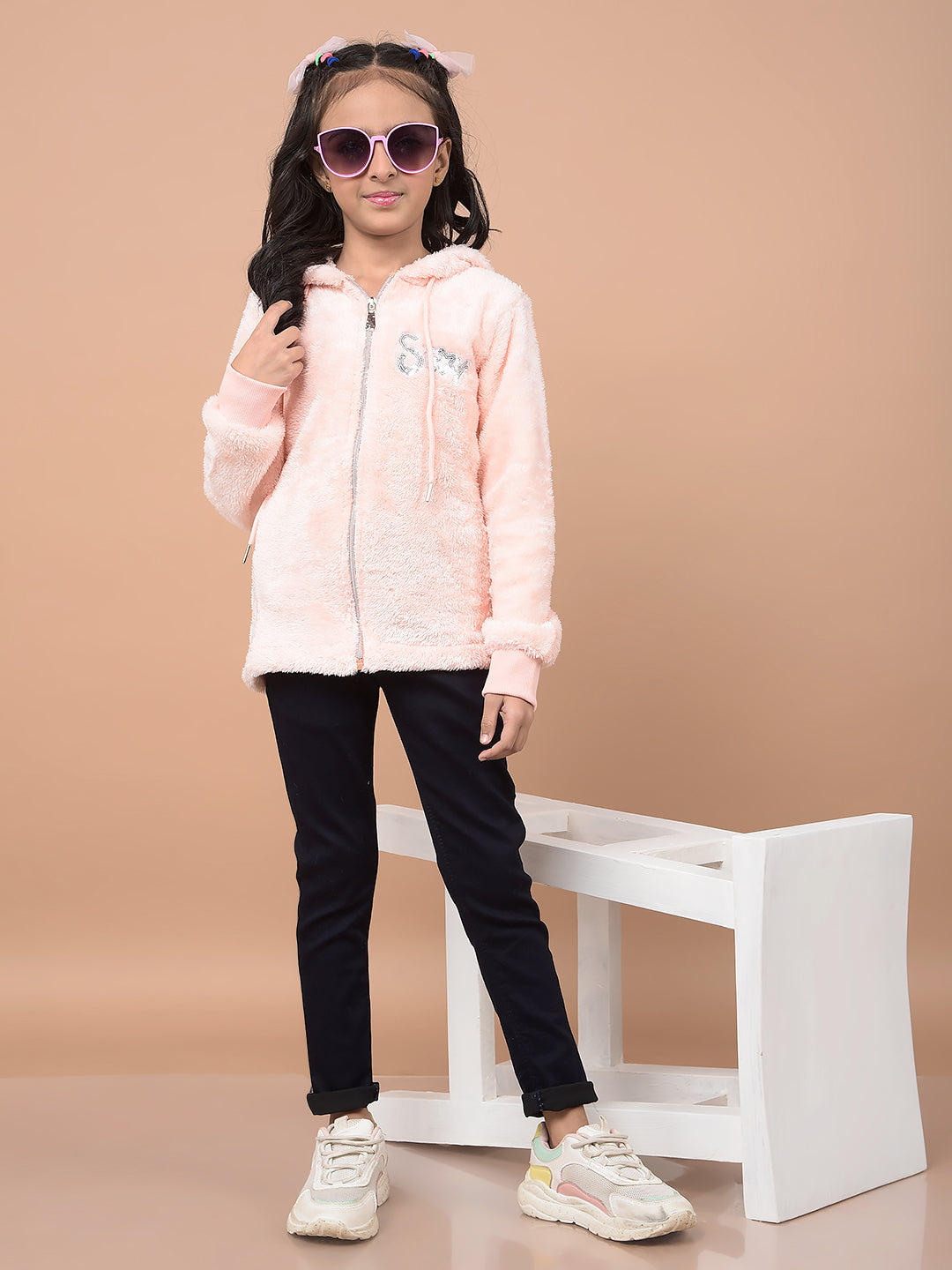 Navy Blue Ankle Fit Jeans-Girls Jeans-Crimsoune Club