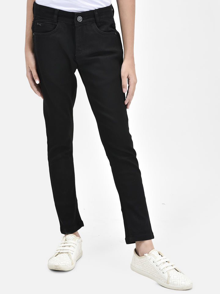 Black Skinny Jeans-Girls Jeans-Crimsoune Club