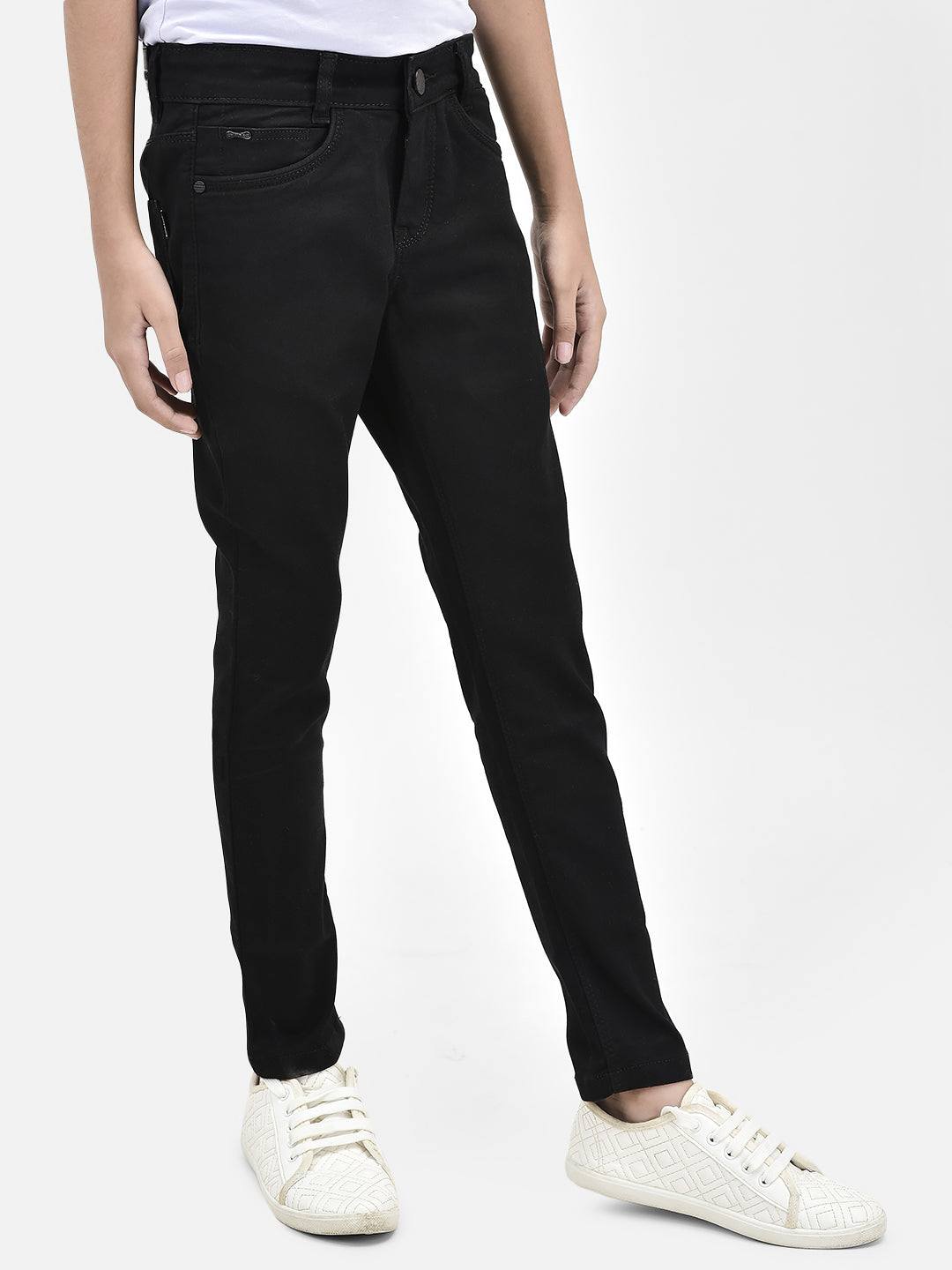 Black Skinny Jeans-Girls Jeans-Crimsoune Club