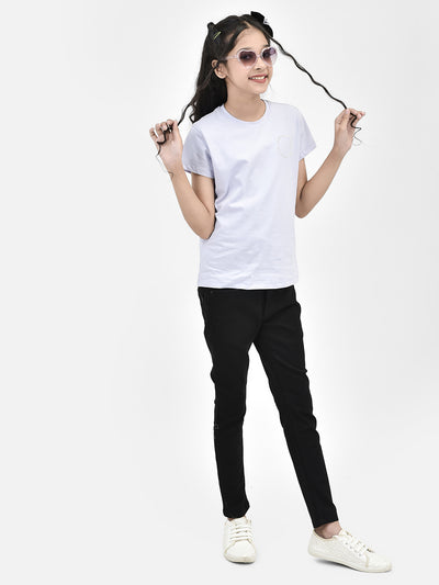 Black Skinny Jeans-Girls Jeans-Crimsoune Club