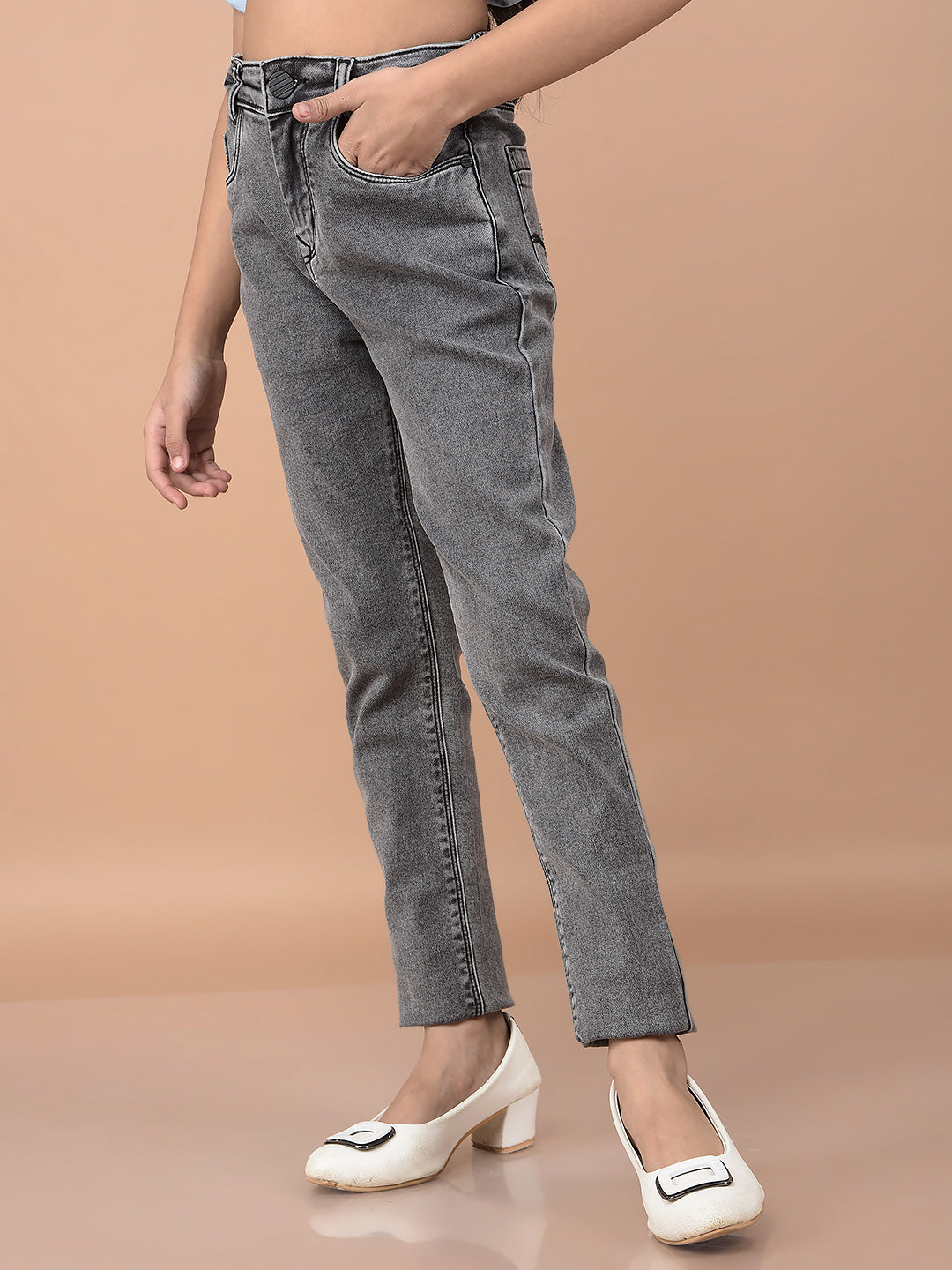 Black Jeans-Girls Jeans-Crimsoune Club