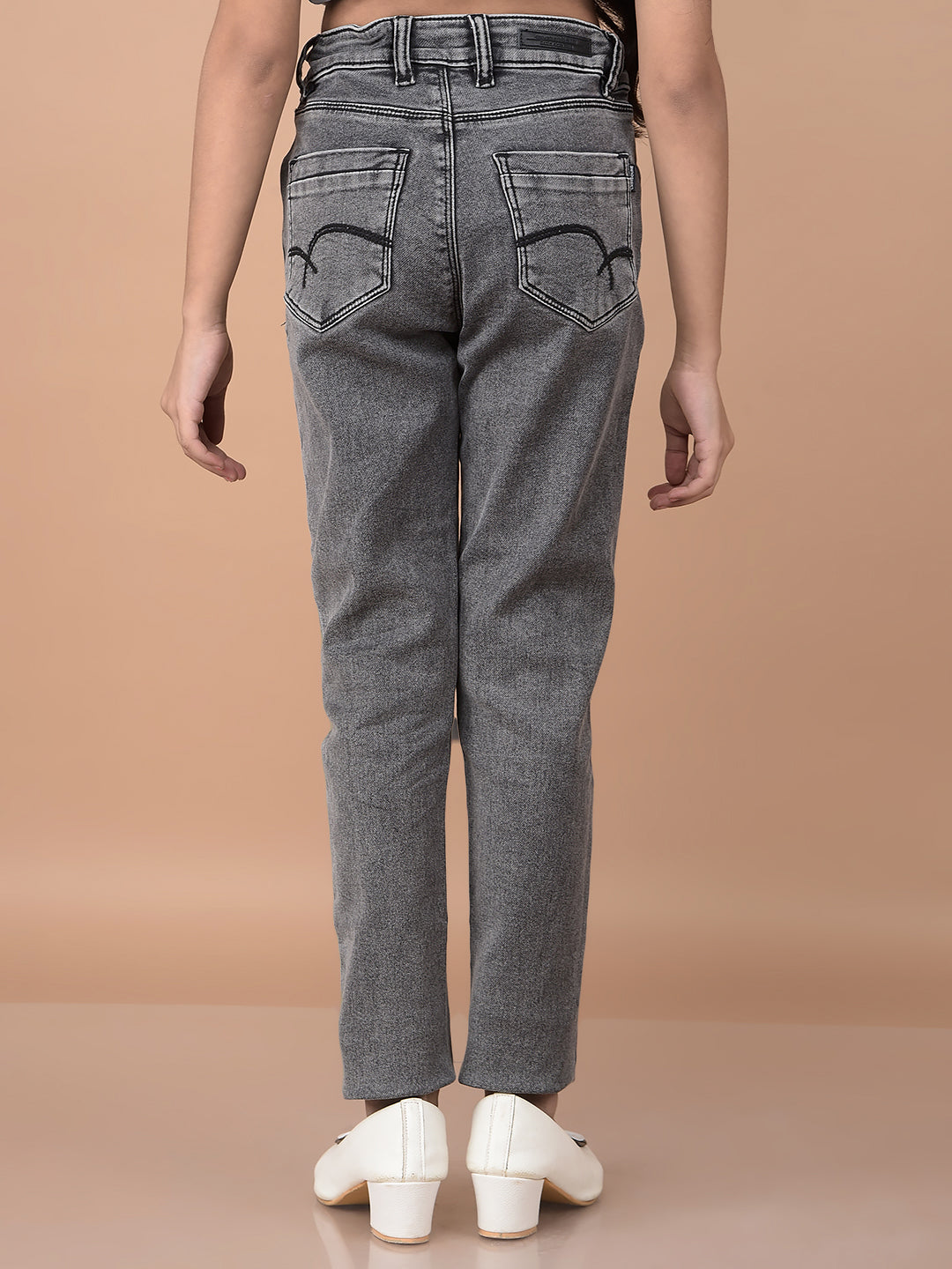 Black Jeans-Girls Jeans-Crimsoune Club
