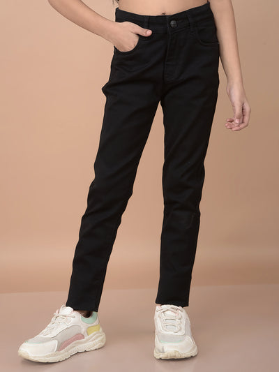Black Skinny High-Waist Jeans-Girls Jeans-Crimsoune Club