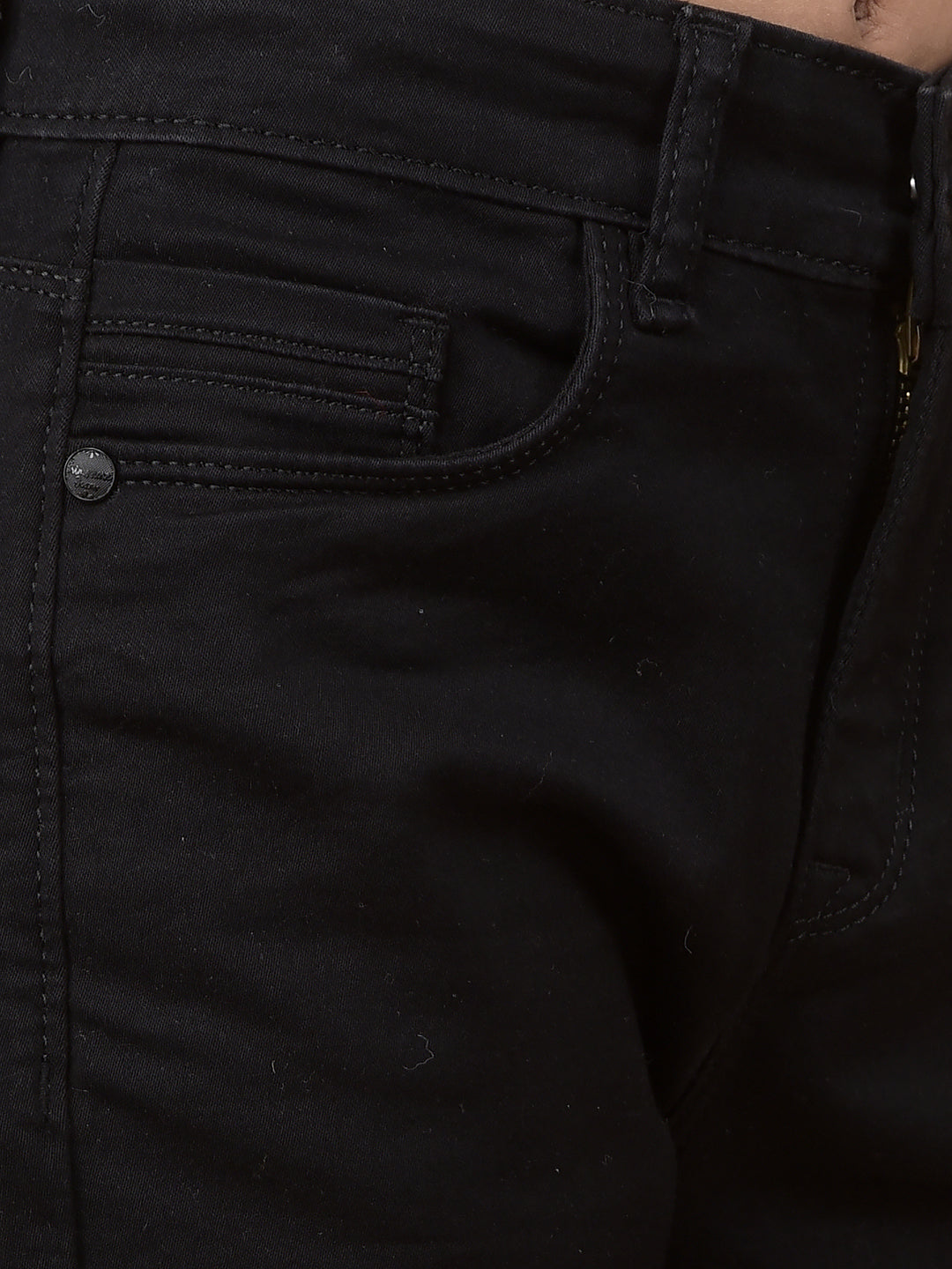 Black Skinny High-Waist Jeans-Girls Jeans-Crimsoune Club