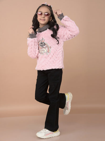 Black Bootcut Jeans-Girls Jeans-Crimsoune Club