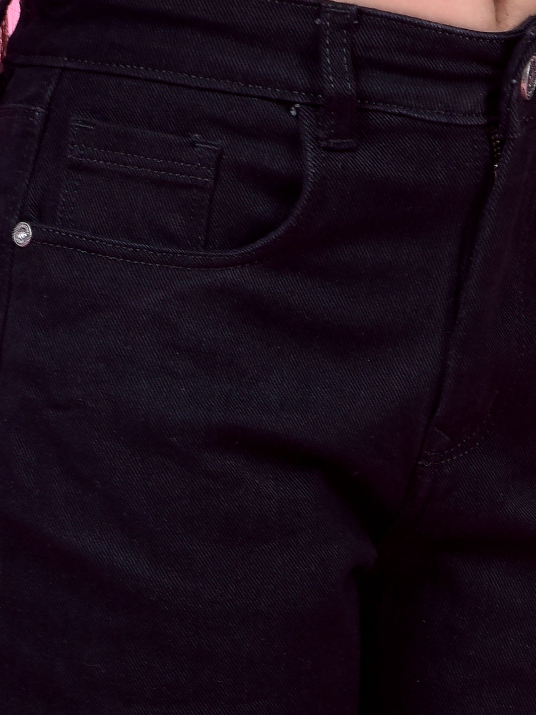 Blue Fashionable Wide-Leg Denim Cargo Jeans-Girls Jeans-Crimsoune Club