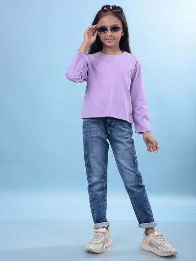 Blue Skinny Jeans-Girls Jeans-Crimsoune Club