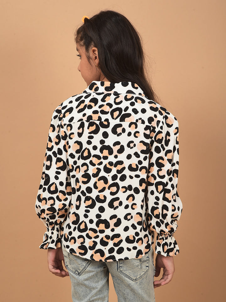 Multi-Color Printed Shirt-Girls Shirts-Crimsoune Club