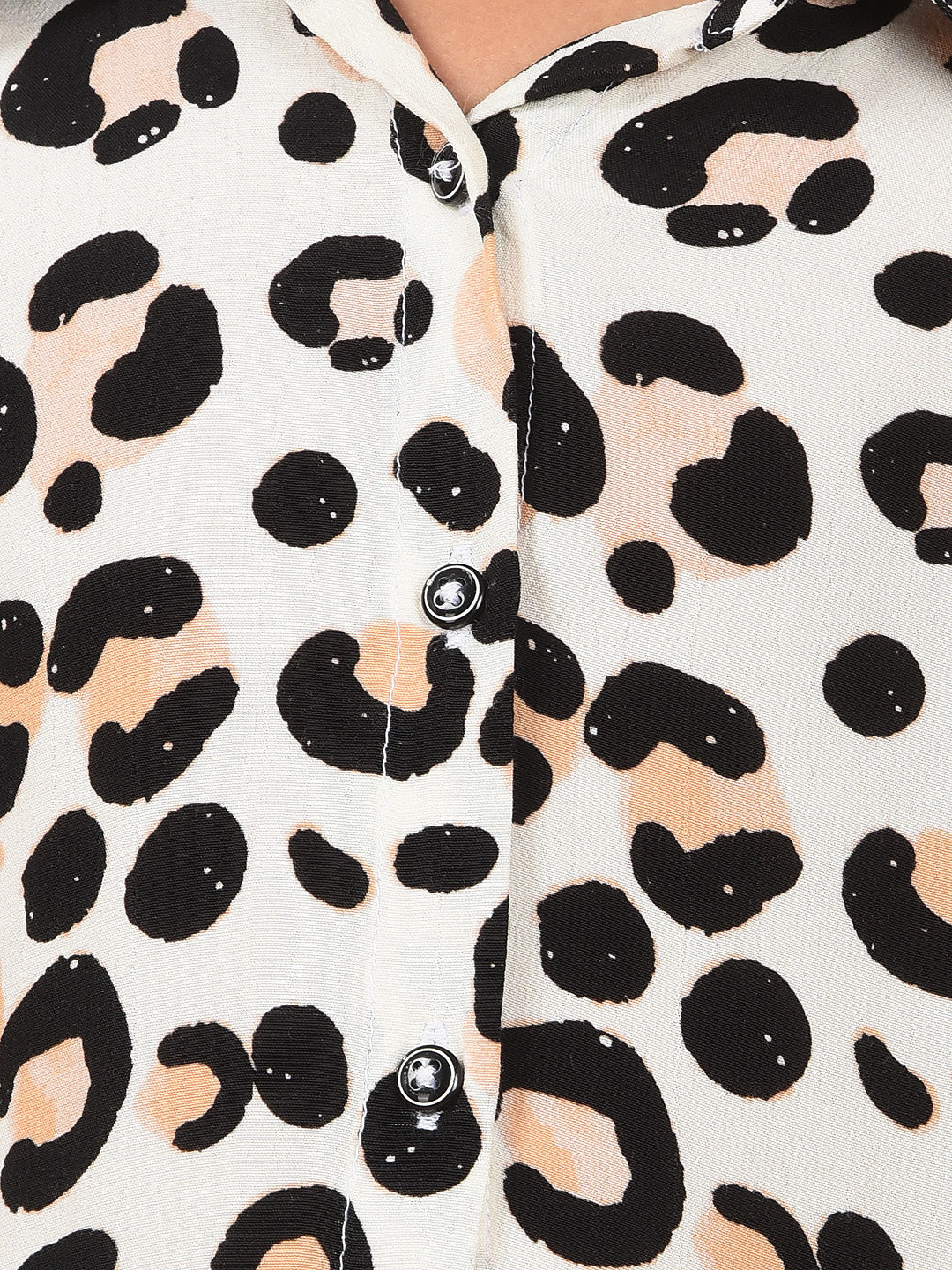 Multi-Color Printed Shirt-Girls Shirts-Crimsoune Club