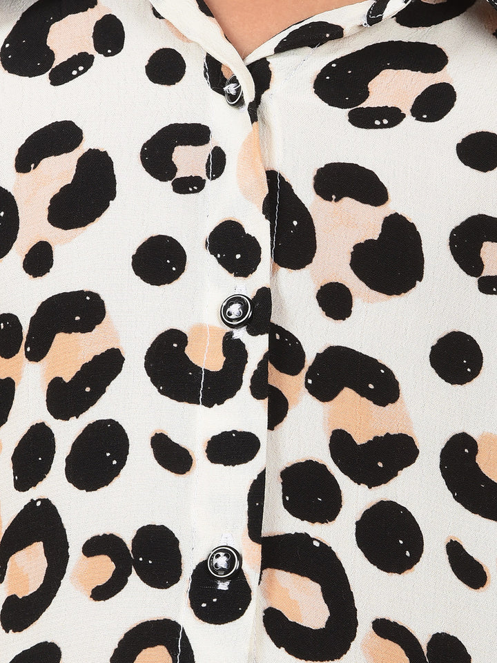 Multi-Color Printed Shirt-Girls Shirts-Crimsoune Club