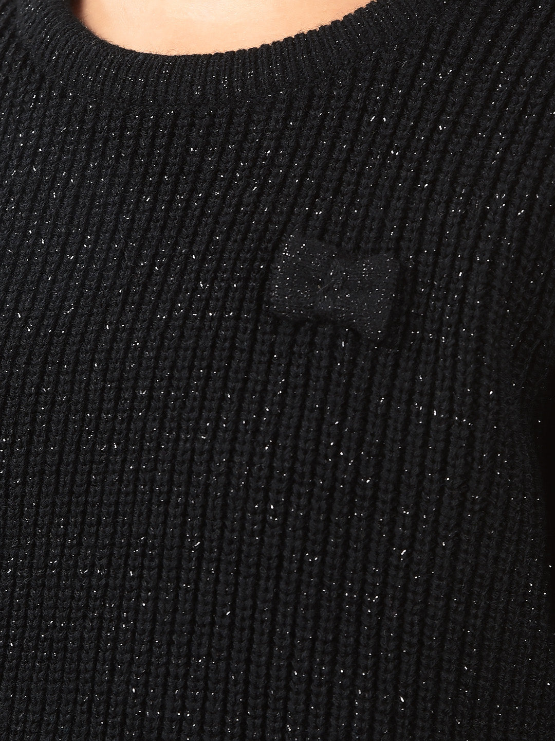 Black Sweater-Girls Sweaters-Crimsoune Club