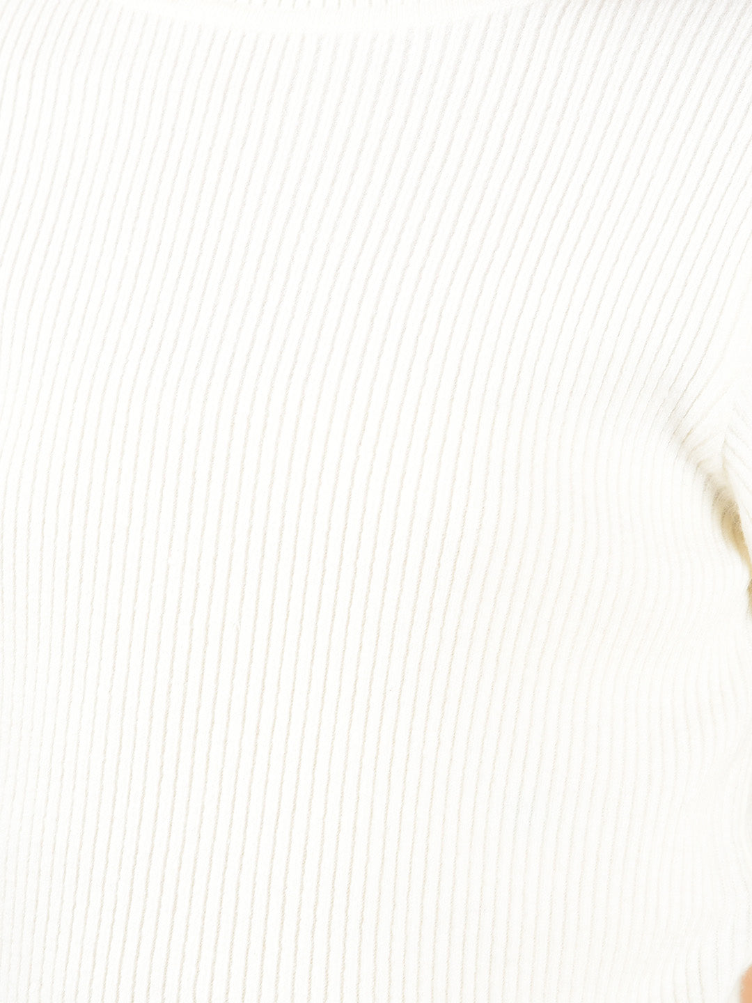 White High Neck Sweater-Girls Sweaters-Crimsoune Club