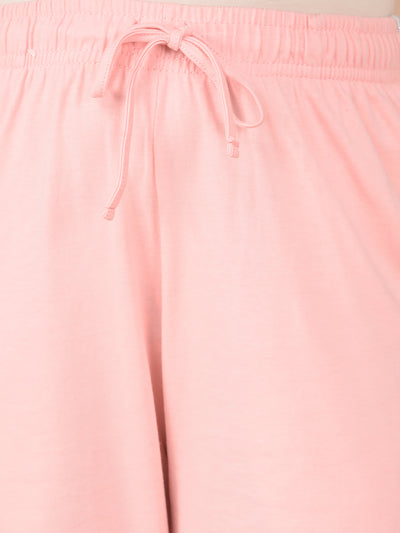 Plain Pink Lounge Pants-Girls Co-Ord Sets-Crimsoune Club