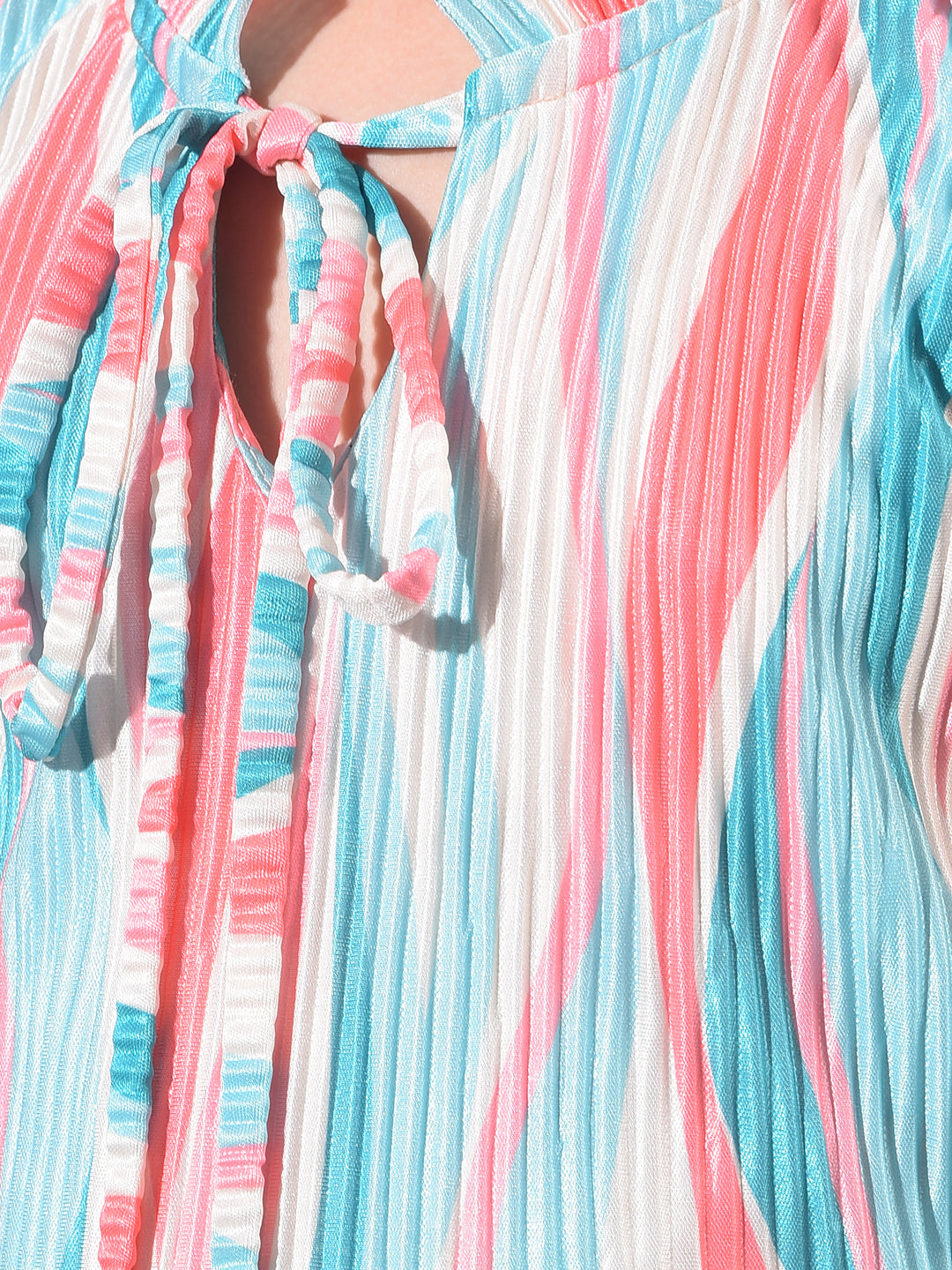 Multi-Color Printed Bodycon Dress-Girls Dresses-Crimsoune Club