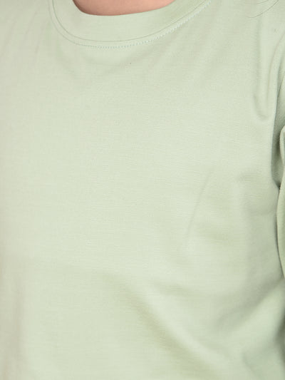 Green T-Shirt-Girls T-Shirts-Crimsoune Club