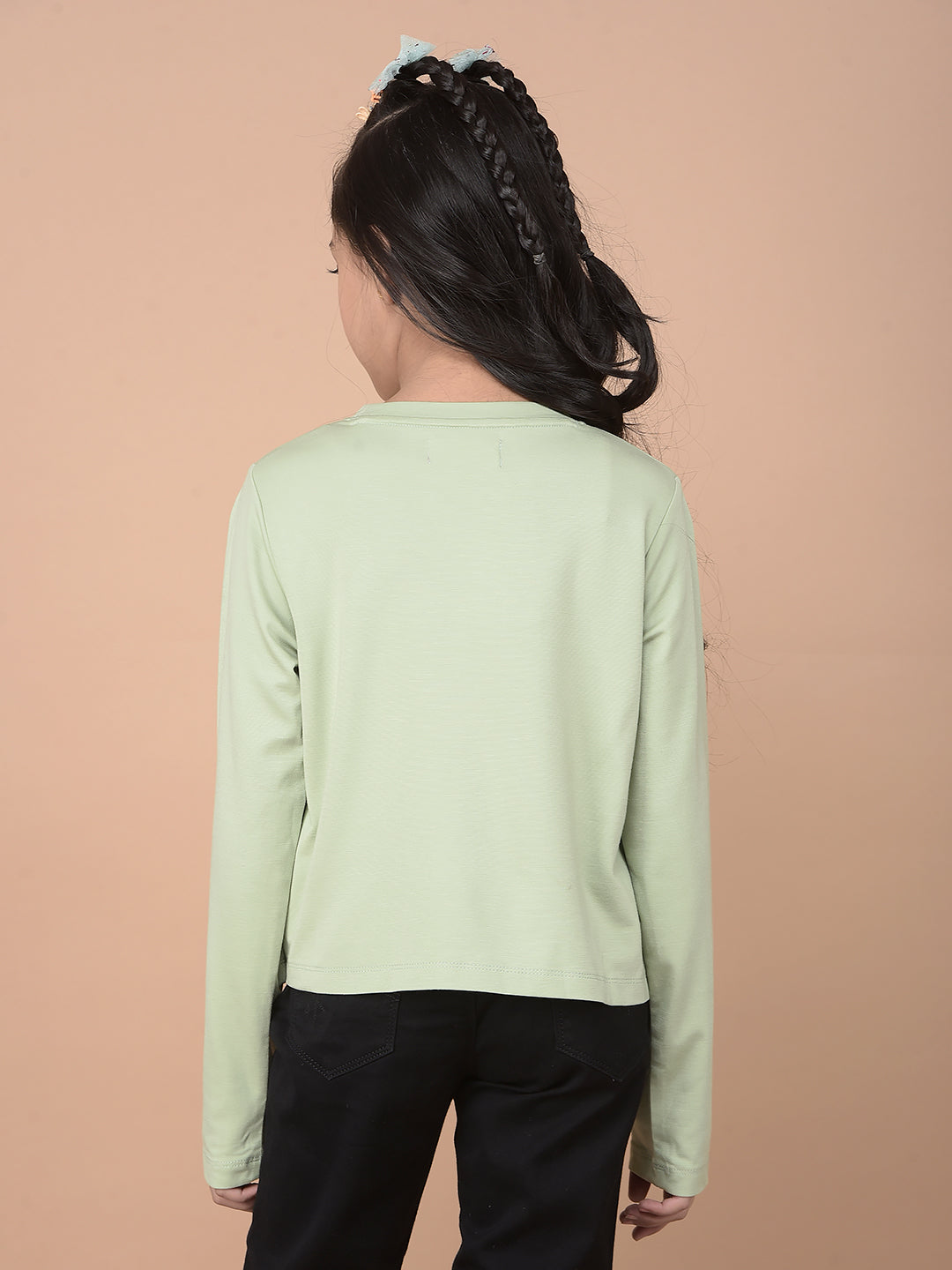 Green T-Shirt-Girls T-Shirts-Crimsoune Club